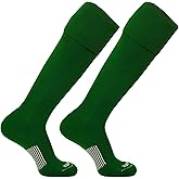 PEAR SOX Euro Solid Knee High Soccer Socks with Arch and Ankle Support