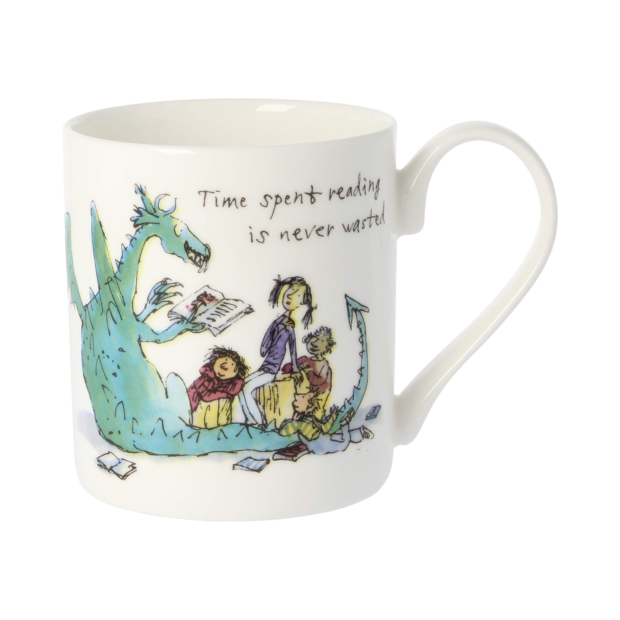 Quentin Blake Time Spent Reading Bone China Mug QQB50