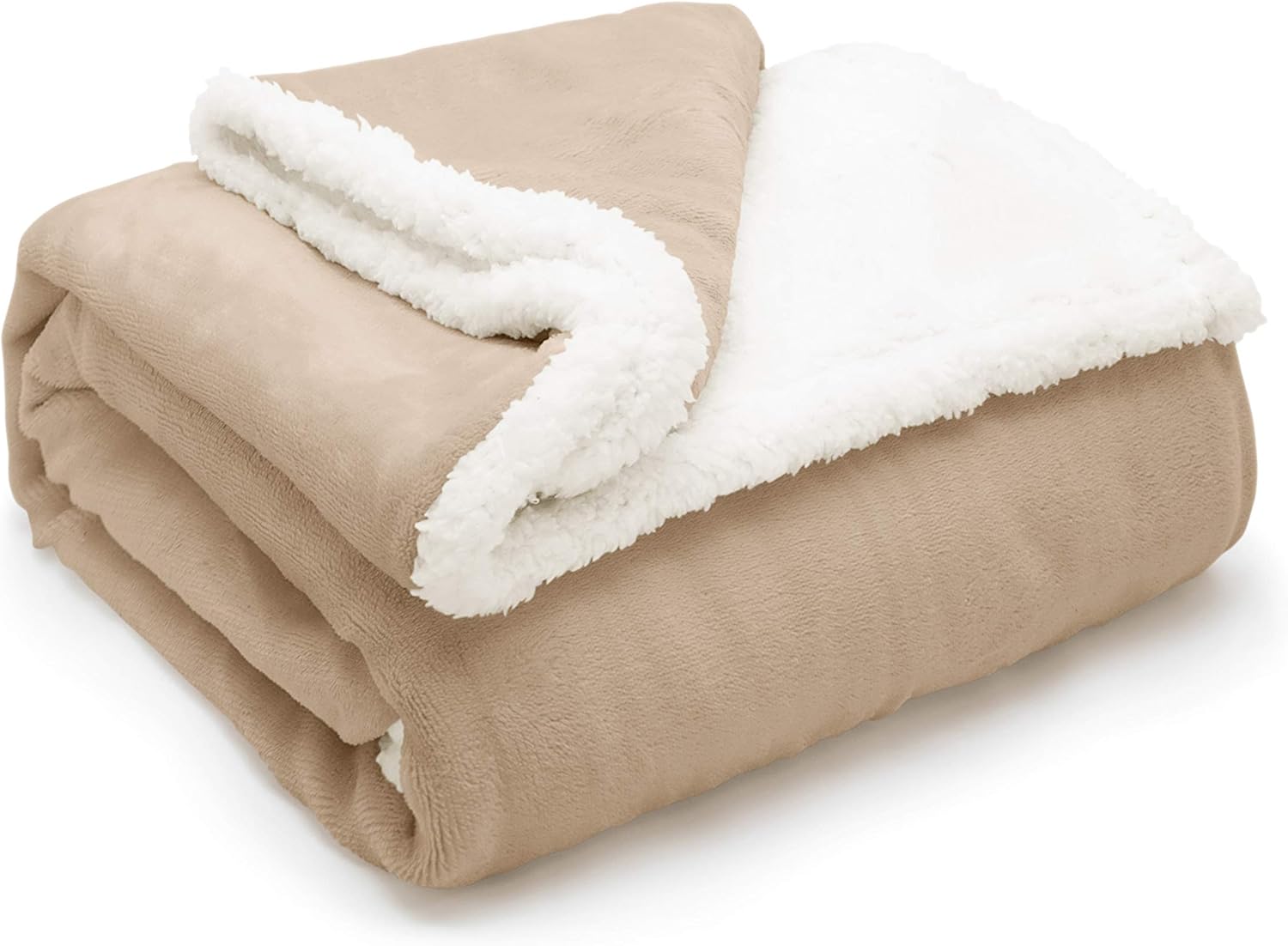 Velosso Sherpa Fur Throw Blanket Reversible Fluffy Bed Throw Teddy Sofa