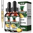 (2 Pack) Magnesium Glycinate Supplement, Liquid Magnesium Glycinate Liquid Drops 500mg-Support Stress Relief, Relaxation, Mood, Sleep, Bone & Muscle-4 Fl Oz, Vegan, Pineapple Flavor