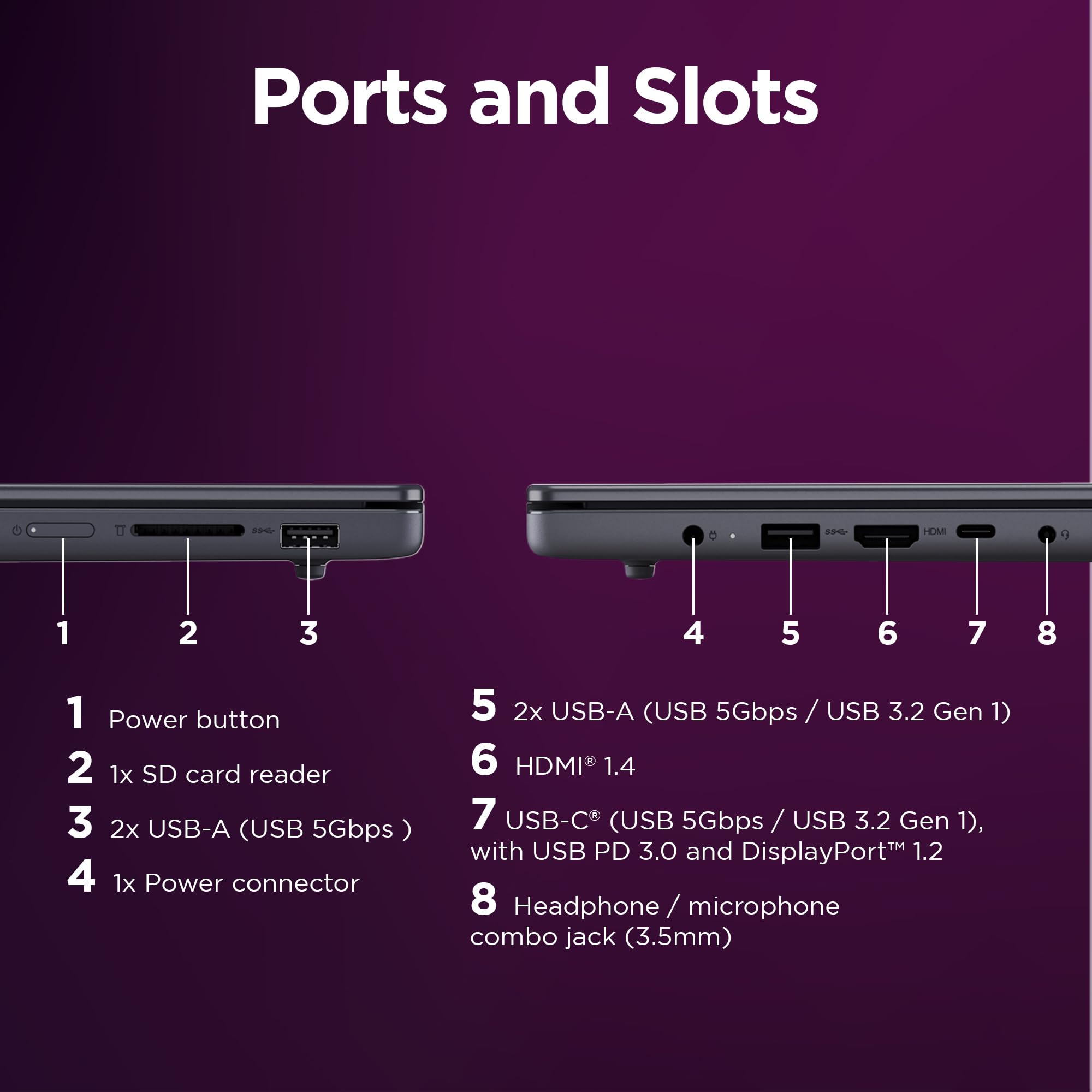 Lenovo Ideapad Slim 3 | 16 Inch Wuxga Laptop | Intel Core I7-13620H | 8 Gb Ram | 512 Gb Ssd | Windows 11 Home | Luna Grey - View 6