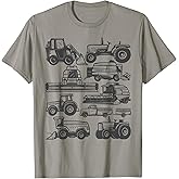 Tractor Farmer Farming Trucks Farm Boys Toddlers Girls Kids T-Shirt