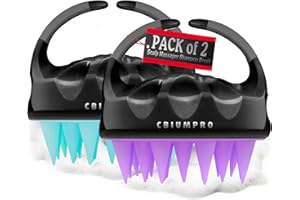 Cbiumpro Scalp Scrubber, Scalp Massager, Hair Shampoo Brush, Scalp Brush for Dandruff Removal, Ultra Soft Silicone Scalp Exfoliator for Hair Growth - 100% Fit All Hair Types - Pack of 2
