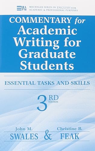 Download Commentary for Academic Writing for Graduate Students: Essential Tasks and Skills PDF