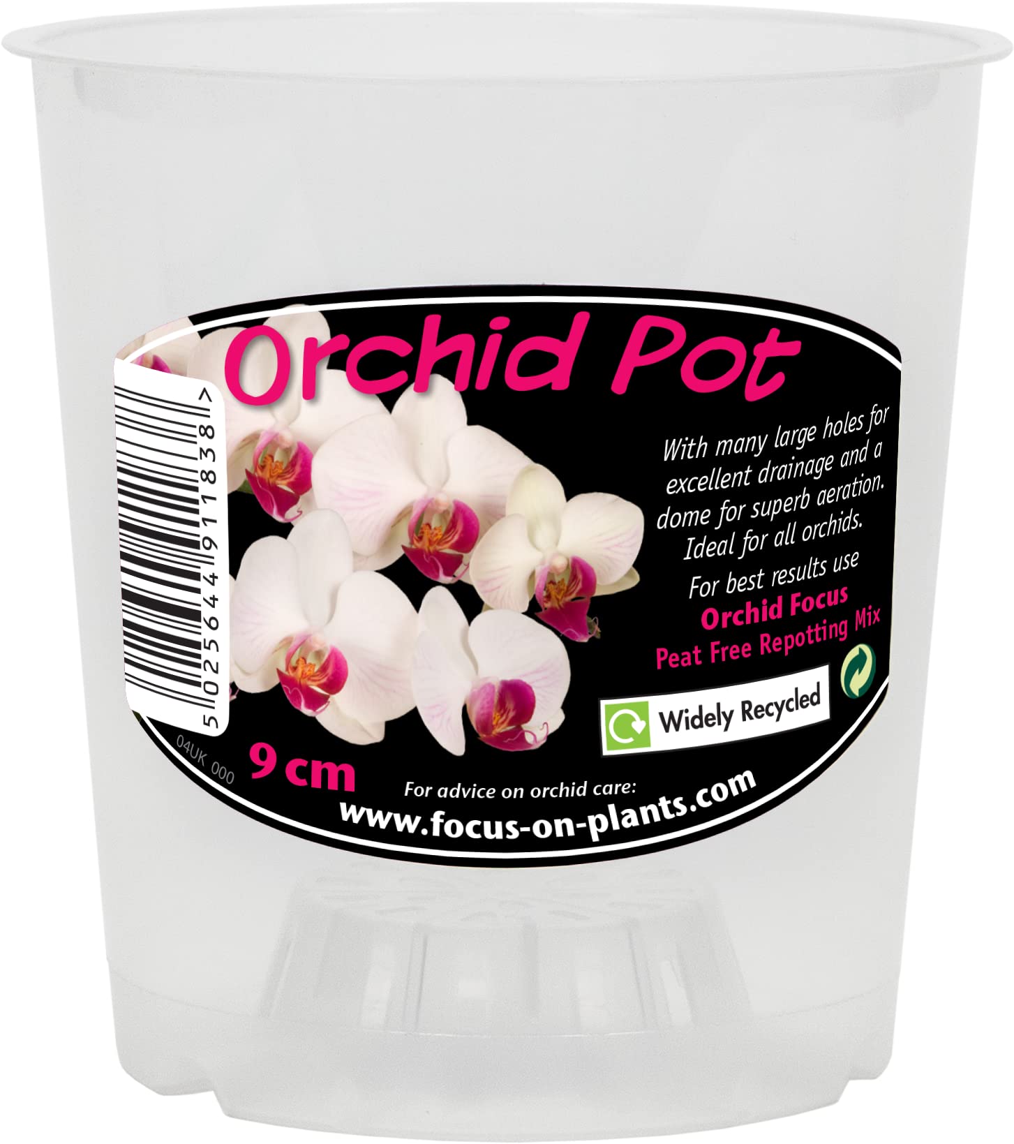Growth Technology Orchid Pot 8.5cm, S, Green