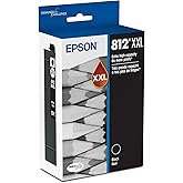 EPSON 812 DURABrite Ultra Ink Extra-high Capacity Black Cartridge (T812XXL120-S) Works with WorkForce Pro WF-7310 ,7820, 7840, EC-C7000