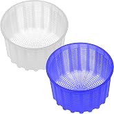 OFXDD Cheese Mold for Cheese Making - Cheese Molds 2 Pcs - Plastic Ricotta Basket 20 oz - Cheese Form Mold for Feta, Camember