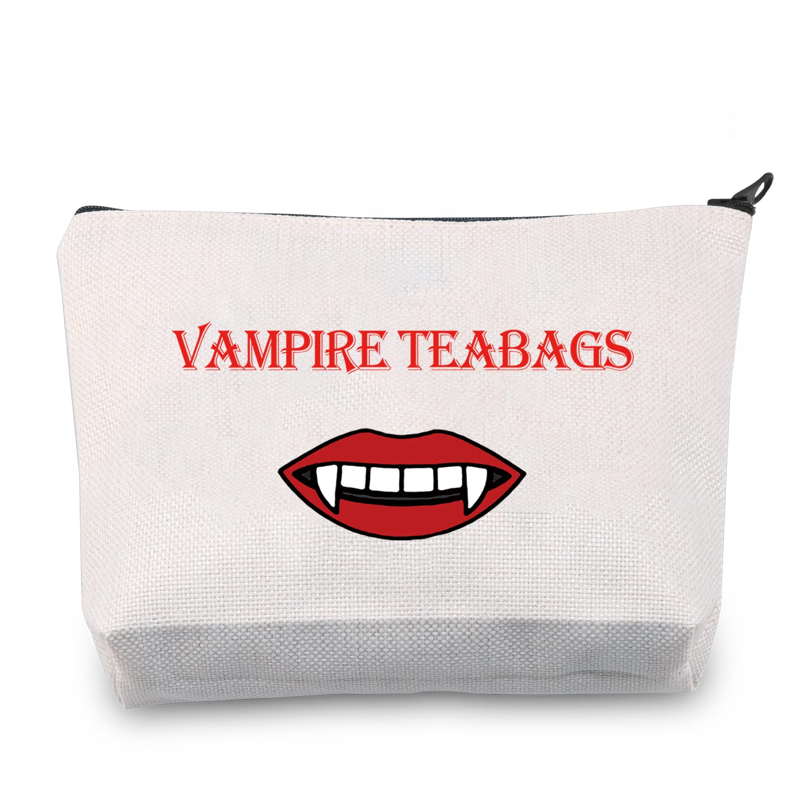 LEVLO The Vampire Inspired Gift Funny Vampire Teabag Makeup Bag Gift for Women Fans (The Vampire Teabags)