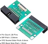sourcing map 2x FFC FPC 20 Pin 0.5mm to 2.54mm Dual Row Pin Header Adapter Board view 3