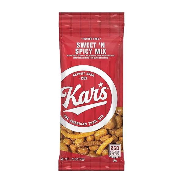 KAR’S NUTS SWEET ‘N SPICY TRAIL MIX, 1.75 OZ INDIVIDUAL SNACK PACKS – BULK PACK OF 72, GLUTEN-FREE SNACK MIX