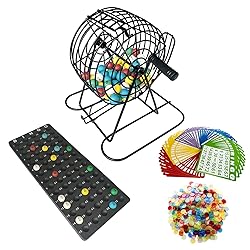 Yuanhe Deluxe Bingo Games Set - Metal Cage with
