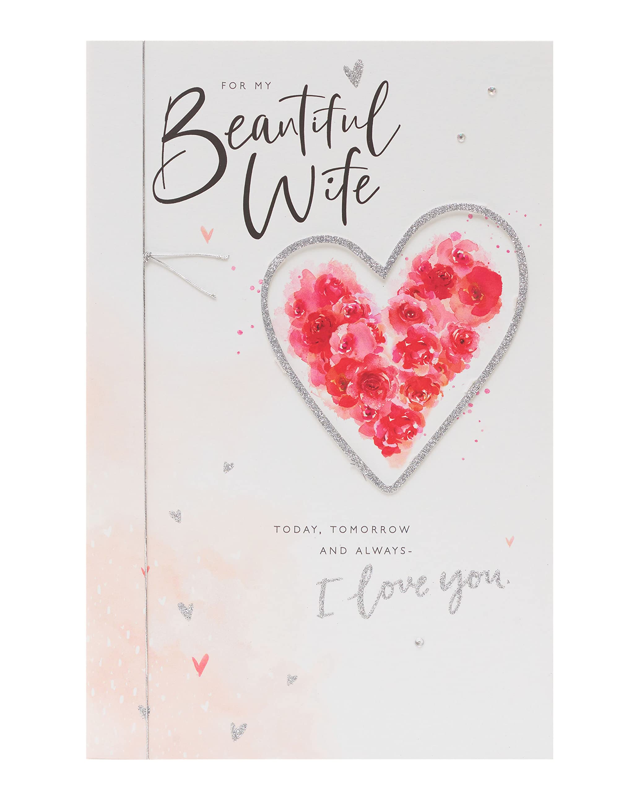 Wife Birthday Card with Nice Verse - Sentimental Wife Gift Card for Her
