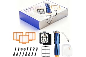 AVAENZO Replacement Parts Compatible with Shark AV2511AE AV2501S AV2610WA AV2501AE RV2502AE RV2610WA RV2520 AV2510 Accessories Kit with Main Brush,Filters,Foam Filters,Primary Filter,Side Brushes