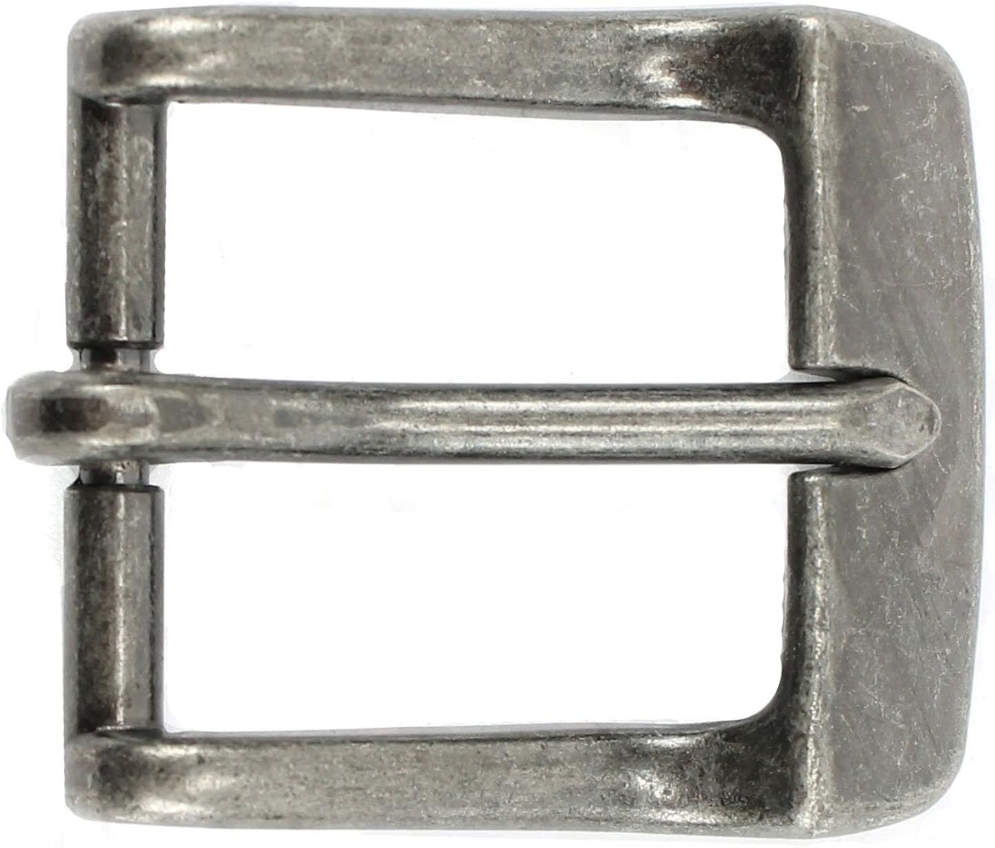 Classic Silver Belt Buckle for Men for Women Replacement Leather Belt: Clothing