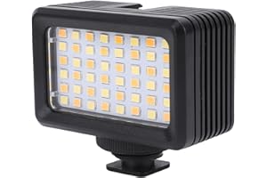 Underwater Lights Dive Light, 48 LED High Power Dimmable 130ft Waterproof LED Video Light with 1/4in Adapter for Action Camer