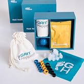 Gait Happens Foot Health Kit &ndash; Strengthen &amp; Mobilize Your Feet. Includes: Toe Spacers, Toe Strengtheners, Massage Ball, Resistance Band and Carrying Bag