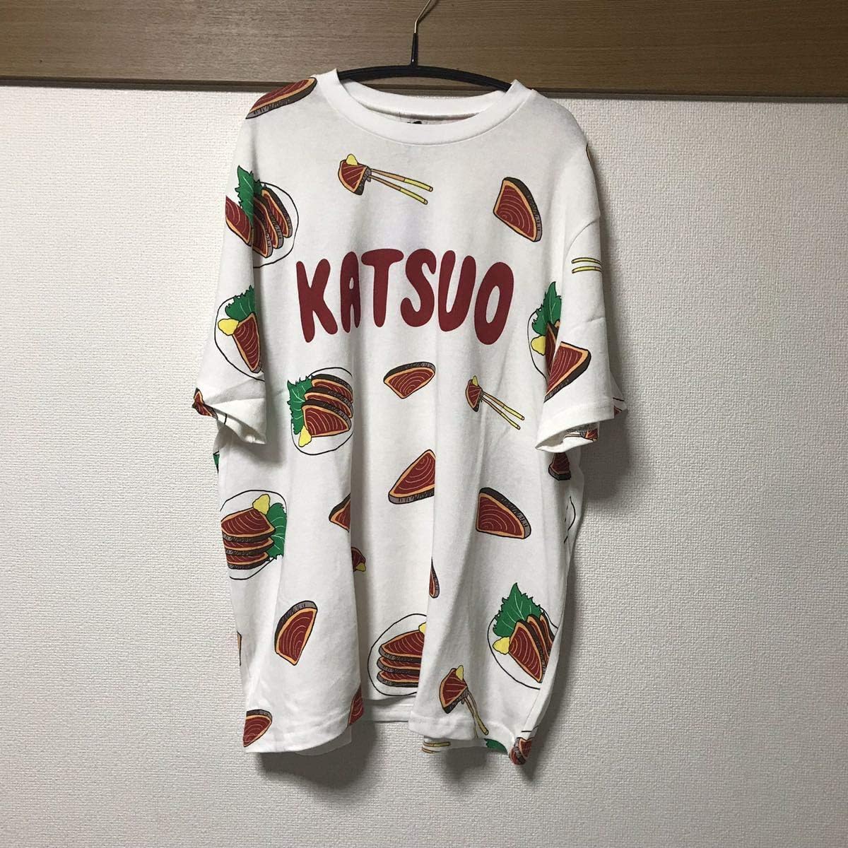 Amazon Co Jp タグ付 Punyus かつお総柄 半袖tシャツ サイズ3 ビッグシルエット オーバーサイズ 渡辺直美 プニュズ 原宿 ホビー
