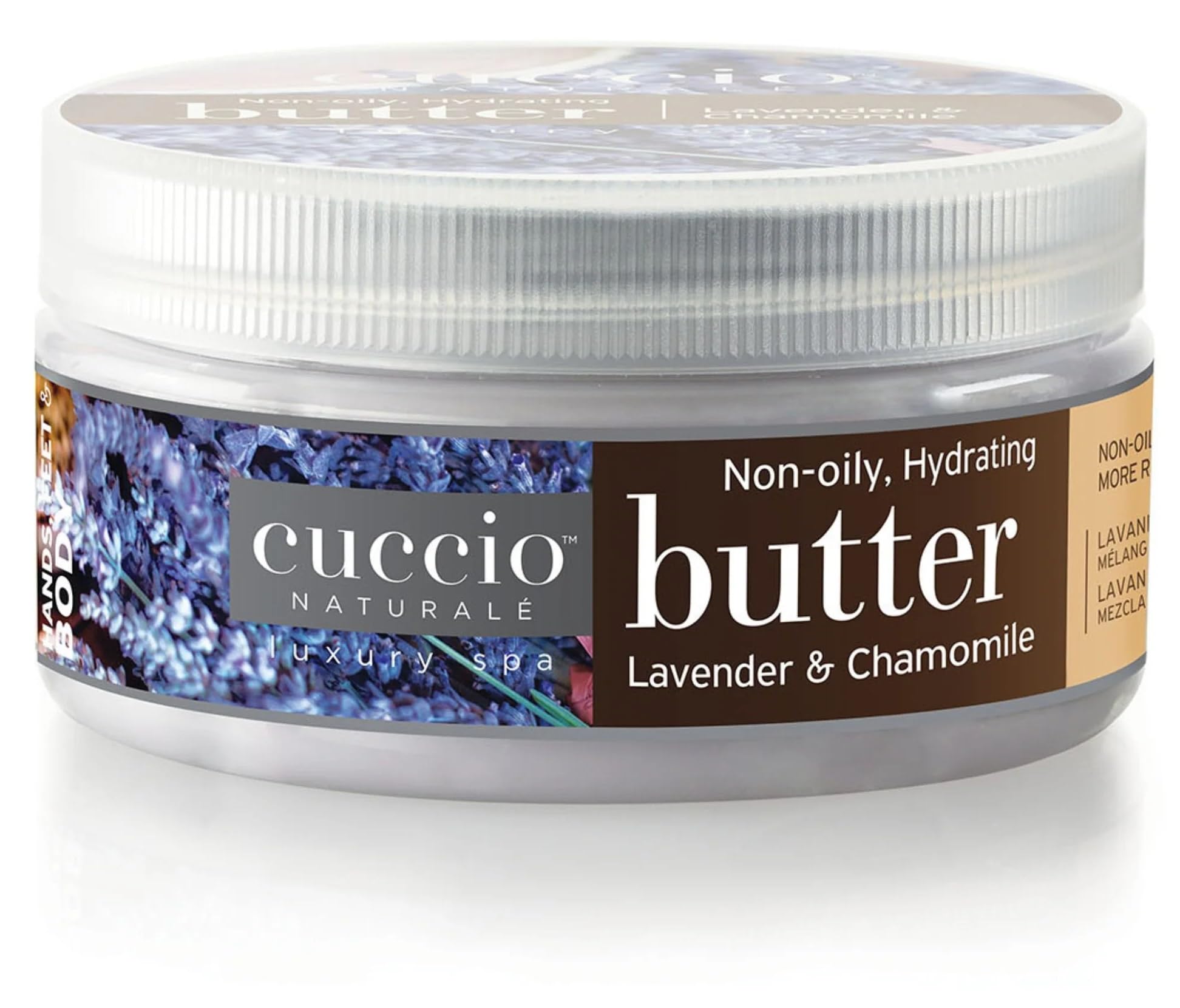 Cuccio Lavender & Chamomile Body Butter 8oz, Hydrating, Relaxing & Rejuvenating Body Cream for Soft, Smooth, Luxury Skin Experience — image 1