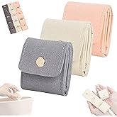 3Pcs Mini Travel Jewelry Bag, Travel Jewelry Case Organizer, Travel Necklace Organizer Tangle Free, Mini Jewelry Travel Pouch (3 Color)