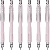 Uni-Ball Jetstream RT Ballpoint Pen, Fine Point (0.7mm), Lavender Barrel, Black Ink, 6 Pens