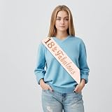 ALLY-MAGIC 18th Birthday Sash Rose Gold 18 & Fabulous Party Gift Women view 2