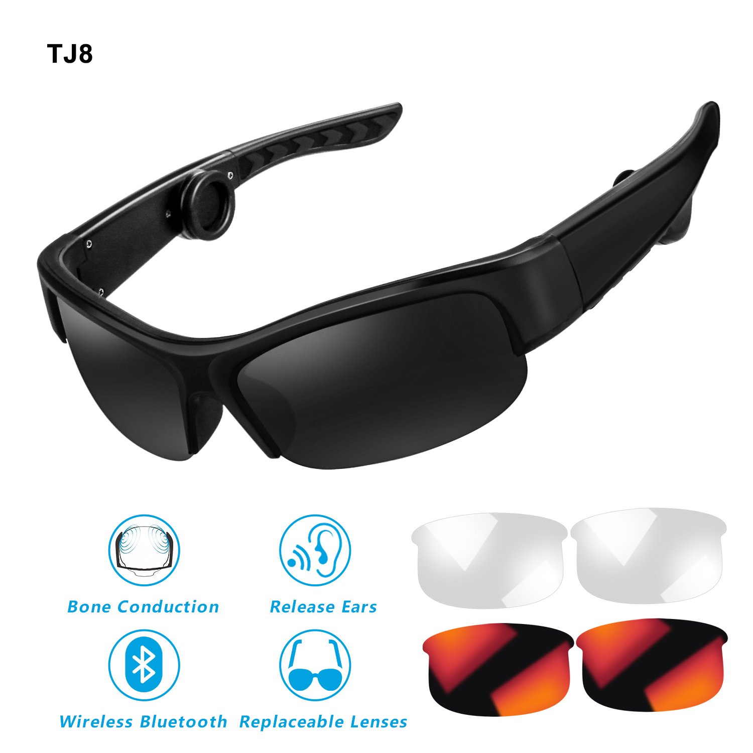 Bone Conduction Headphones Sunglasses,TJ8 Amazon.in Electronics