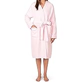 PAVILIA Premium Womens Plush Robe, Super Soft Fuzzy Bathrobe, Cozy Spa Robe with Pockets for Women
