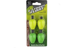 Trout Magnet E-Z Trout Floats - 36 Easy to Adjust Slotted Fishing Bobbers - Freshwater and Saltwater Teardrop Fishing Strike Indicators - Made in The USA by Leland's Lures - Ultra-Responsive Floats