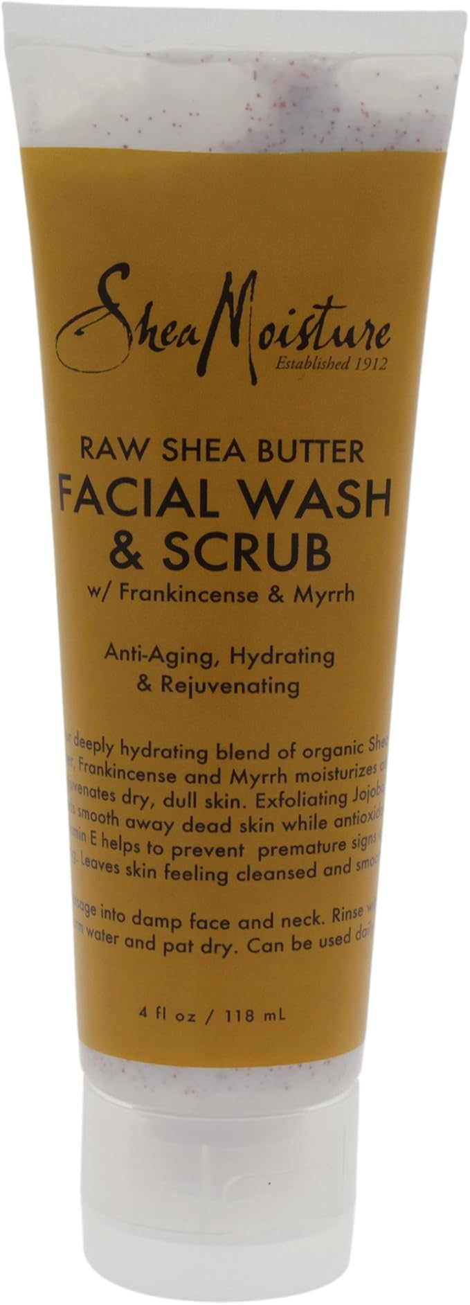 shea moisture men's facial wash and scrub
