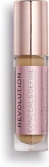 Makeup Revolution Conceal & Define Concealer C12 4g Lightweight Full Coverage