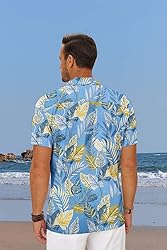 COOFANDY Men Casual Shirt Short Sleeve Button Down
