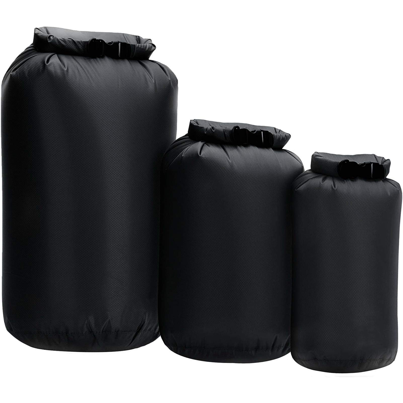 Lixada 3pcs Waterproof Dry Bag Roll Top Dry Sack For Kayaking Boating Fishing Swimming