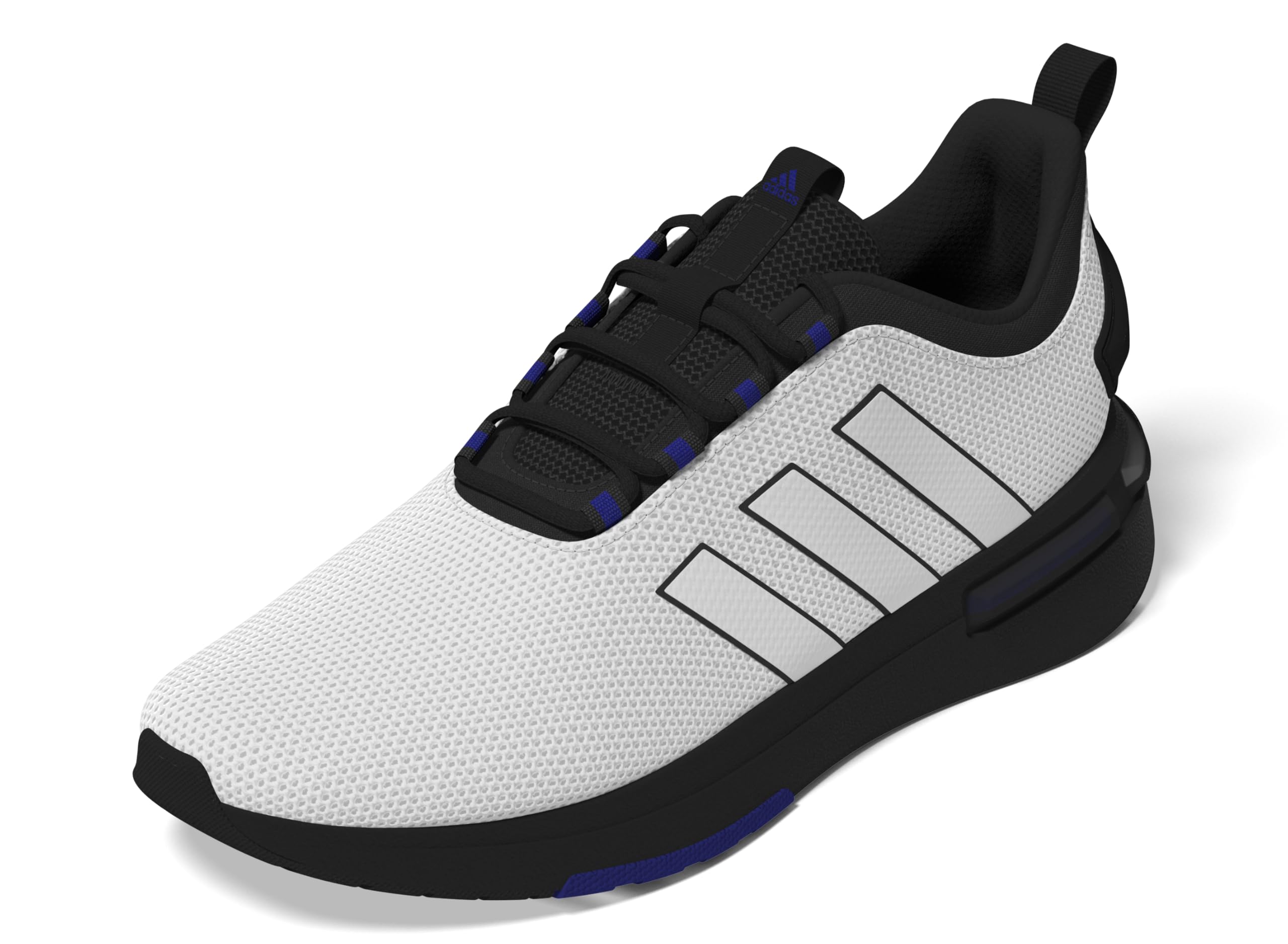 Adidas Mens Racer TR23 Sportswear, White/Black/Lucid Blue, 6.5 Image