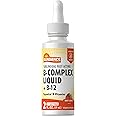 Vitamin B Complex Liquid | With B-12 | Berry Flavor | Essential Sublingual Vitamins | Vegetarian, Non-GMO, and Gluten Free Supplement | by Sundance