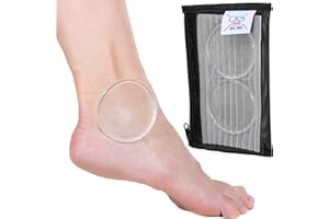 CRS Cross Gel Discs. 2 1/2 inch Ankle Gel Pads. Premium Cushion and Protection for Ice Skates, Hockey, Roller Skating, Inline
