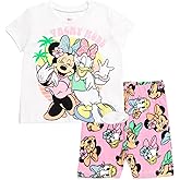 Disney Minnie Mouse Peplum T-Shirt and Bike Shorts Outfit Set Infant to Big Kid Sizes (12 Months - 14-16)