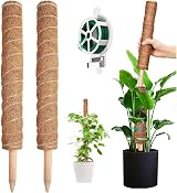 YAUNGEL Moss Pole 2 Pcs 41CM Coir Totem Pole with 20M Twist Ties