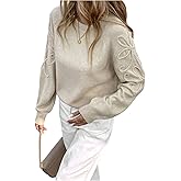 Verdusa Women Cozy Sweaters Long Sleeve Fall Sweaters Cute Sweater Trendy Pullovers Tops Winter Clothes