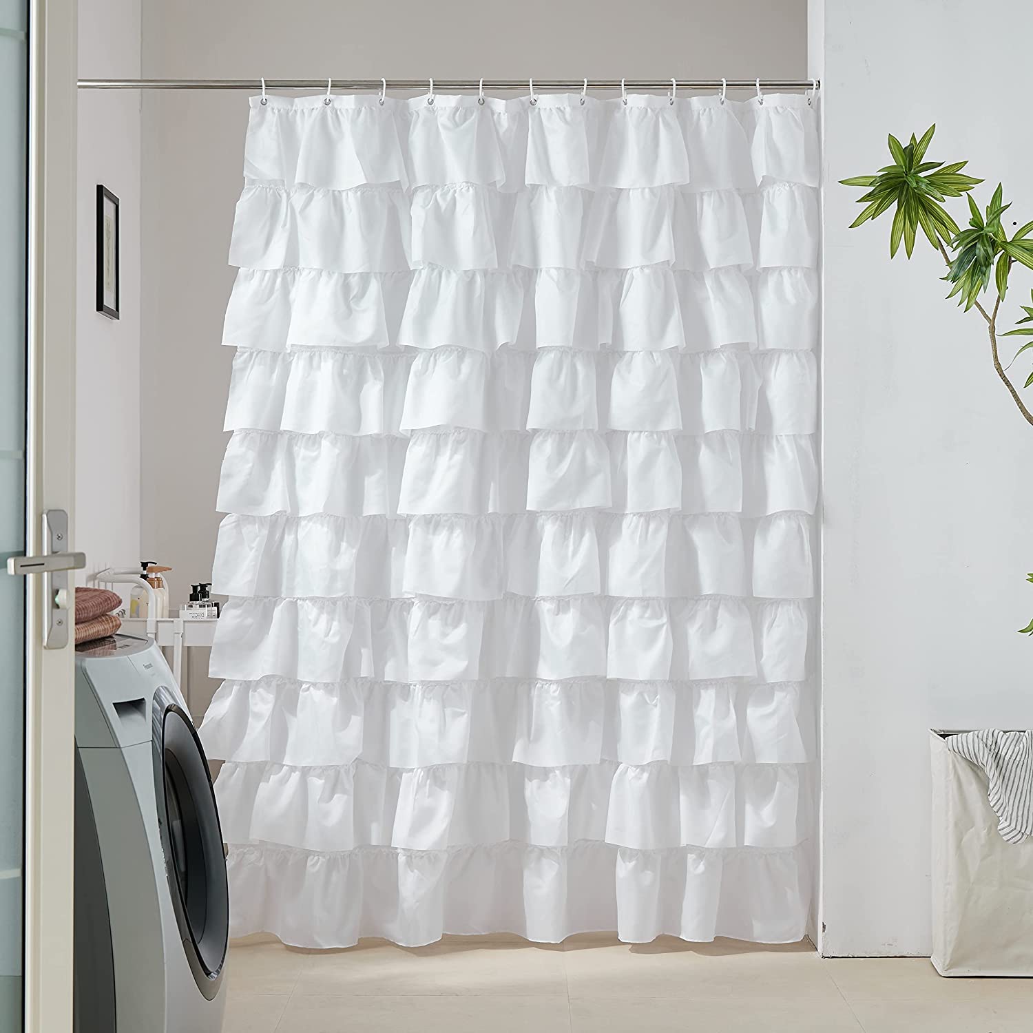 Scamzsure Shower Curtain HHB white 180x200cm 72x78inch