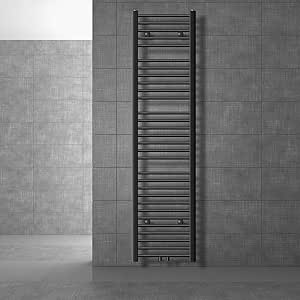 ECD Germany Radiador de baño - 400 x 1800 mm - Antracita ...
