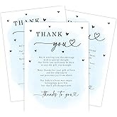 Your Main Event Prints Baby Shower Thank You Cards with Envelopes - Elegant and Convenient Gratitude Notes for Baby Showers (Blue)