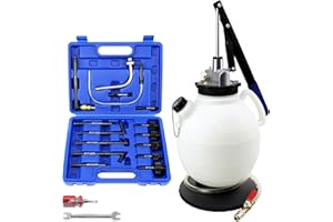 JIFEHO Automatic Transmission Fluid Pump Kit, 7.5L Manual ATF Refill Tool with 15PCS ATF Adapters for Fluid Quick Transfer and Change, Fits for Ford, BMW, Audi, VW, Benz etc