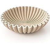 OAKOA Large Decorative Bowl for Home Decor - Purse Bowl Decor - Key Bowl for Entryway Table - Coffee Table Bowl - Organic Mod