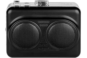 Cryfokt Portable Cassette Player, Stereo Dual Channel USB Tape to MP3 Converter with Built in Speaker and 3.5mm Jack, for Mus