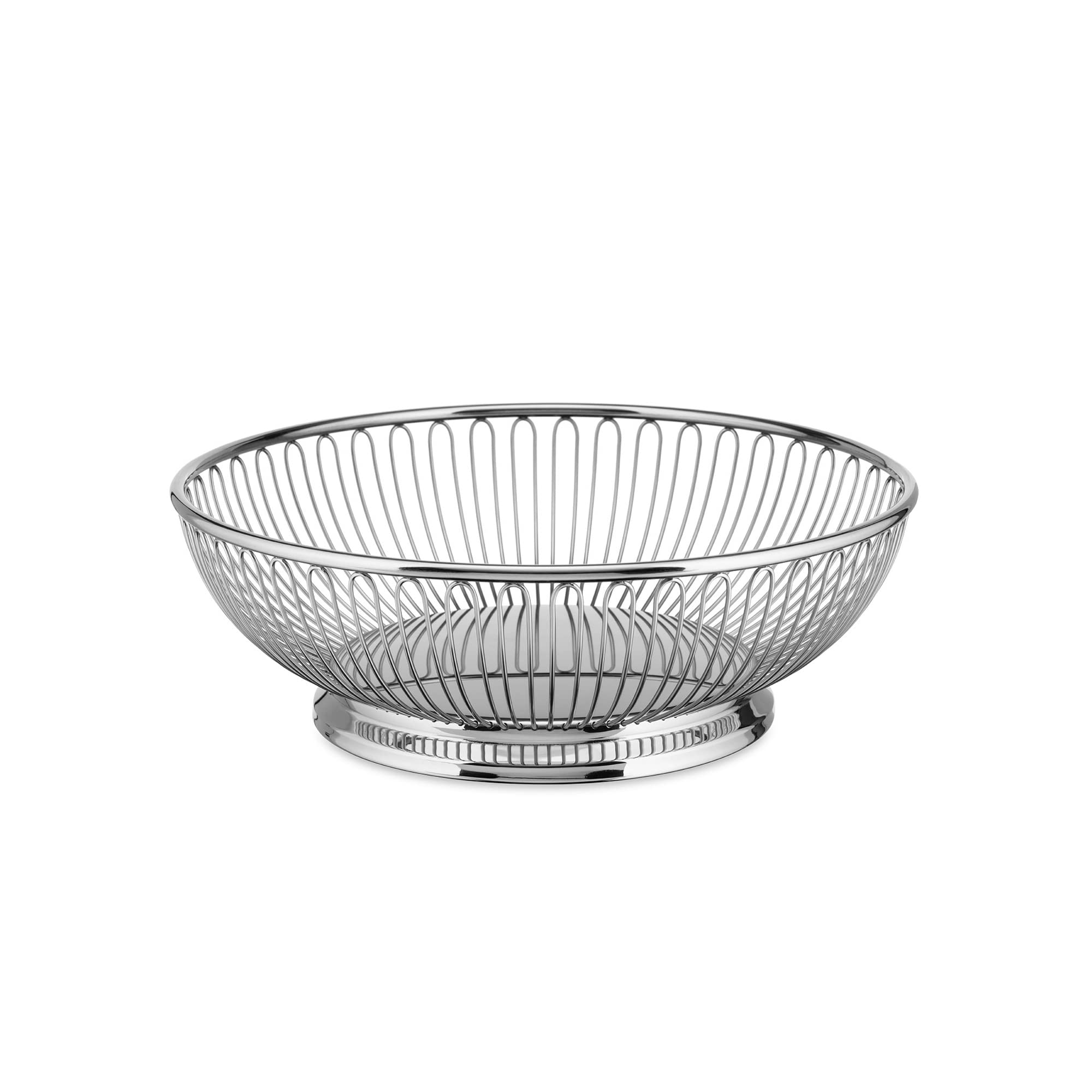 Alessi Round Wire Basket, 24 cm, (826/24), Silver