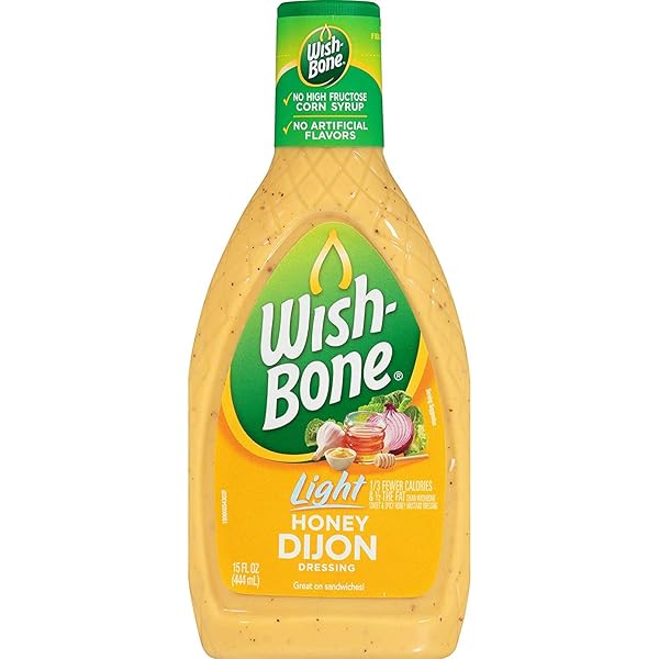 WISH-BONE LIGHT HONEY DIJON SALAD DRESSING, 15 FL...