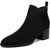 Life Stride Womens Destined Block Heel Ankle Bootie Black 8.5 M