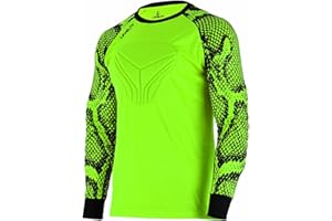 Levelty Soccer Goalkeeper Jersey Adult/Youth Elbow Padded Long Sleeve Goalie Shirt Men Women Kids Goalkeeper Jersey