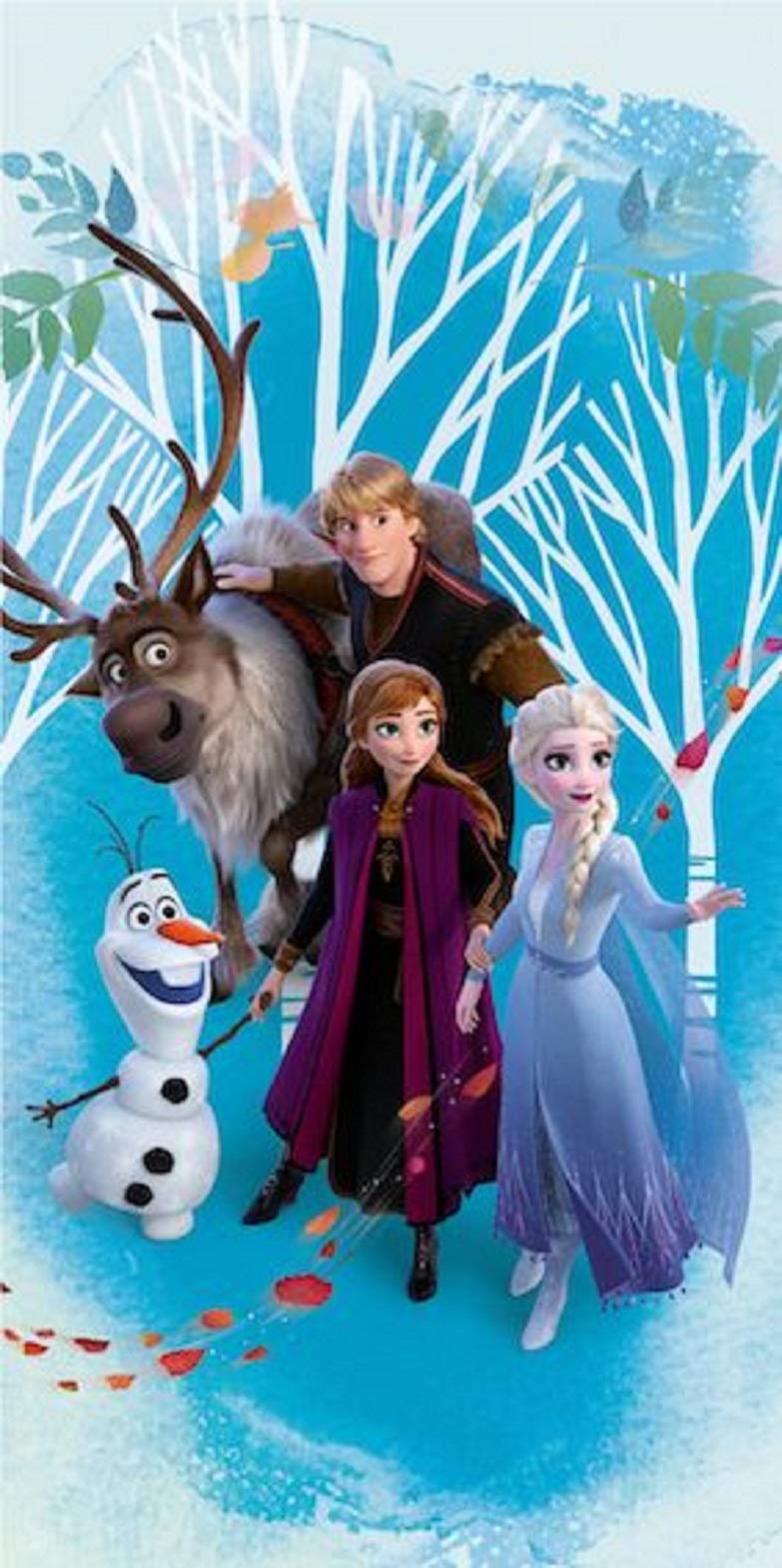 Eiskönigin Anna Elsa Olaf Frozen 2 Bath Towel 70 x 140 cm