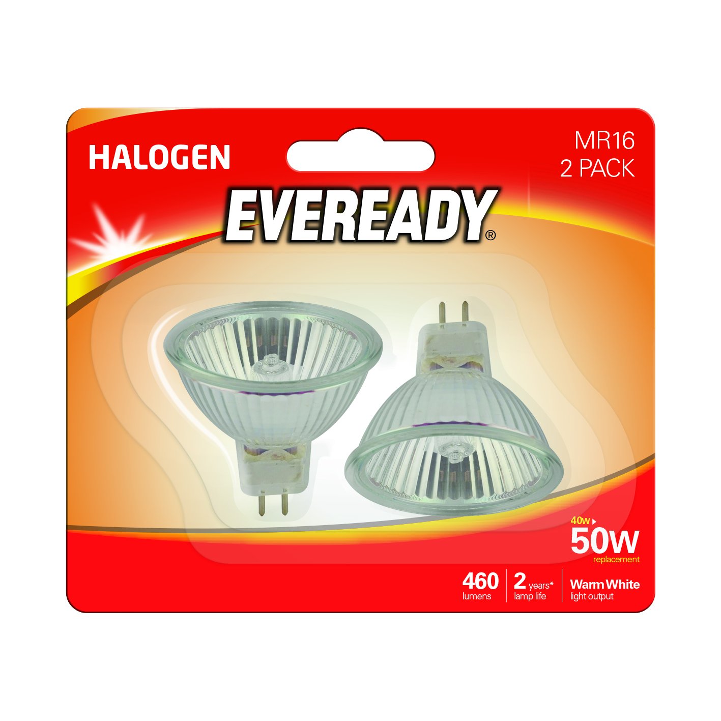 Eveready Eco Halogen Light Bulb, Glass, Clear